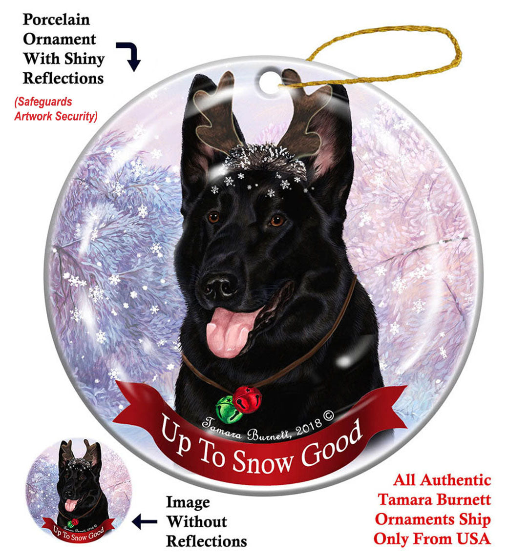 German Shepherd Black Ornament