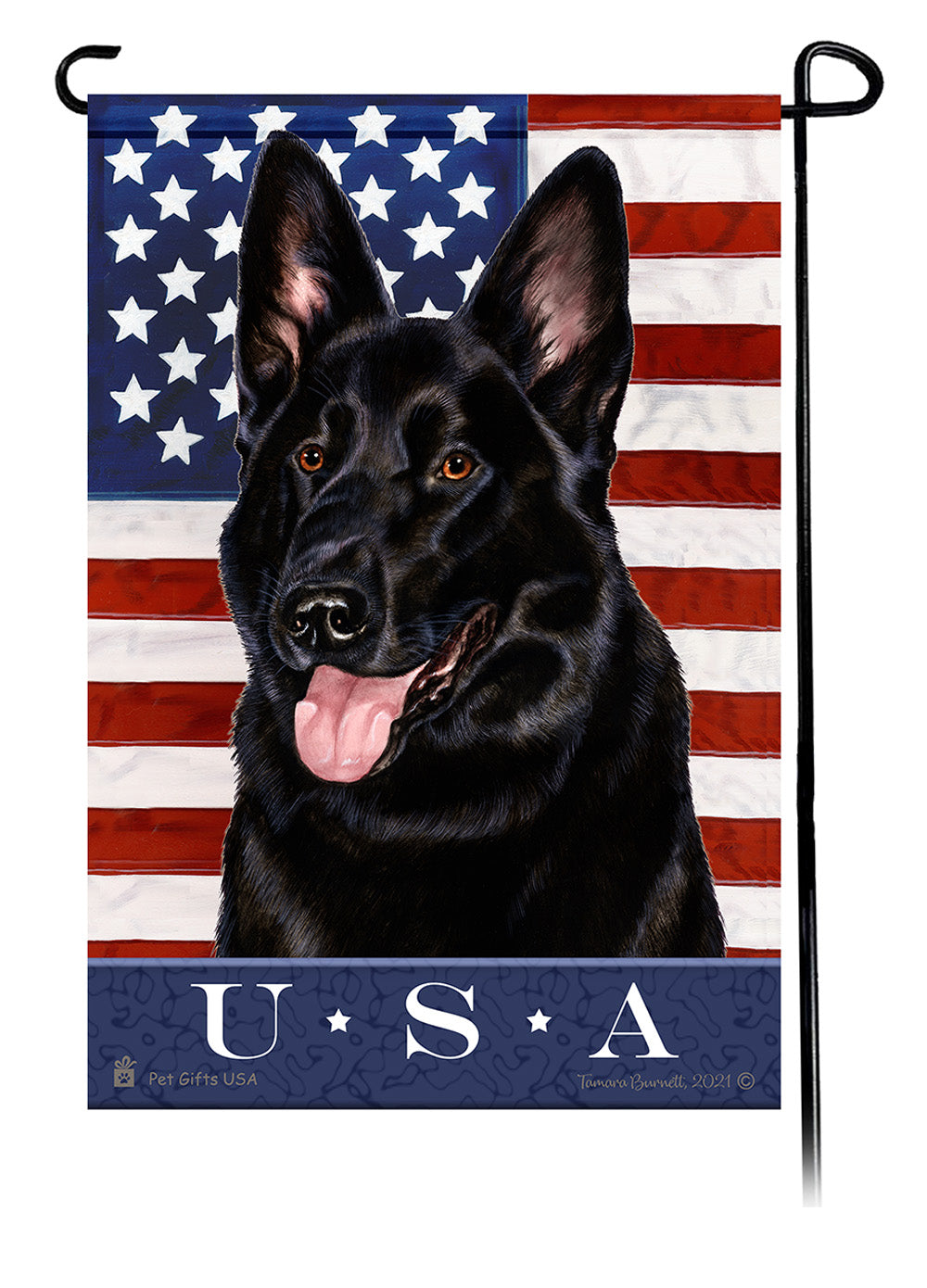 German Shepherd True Blue - Garden Flag