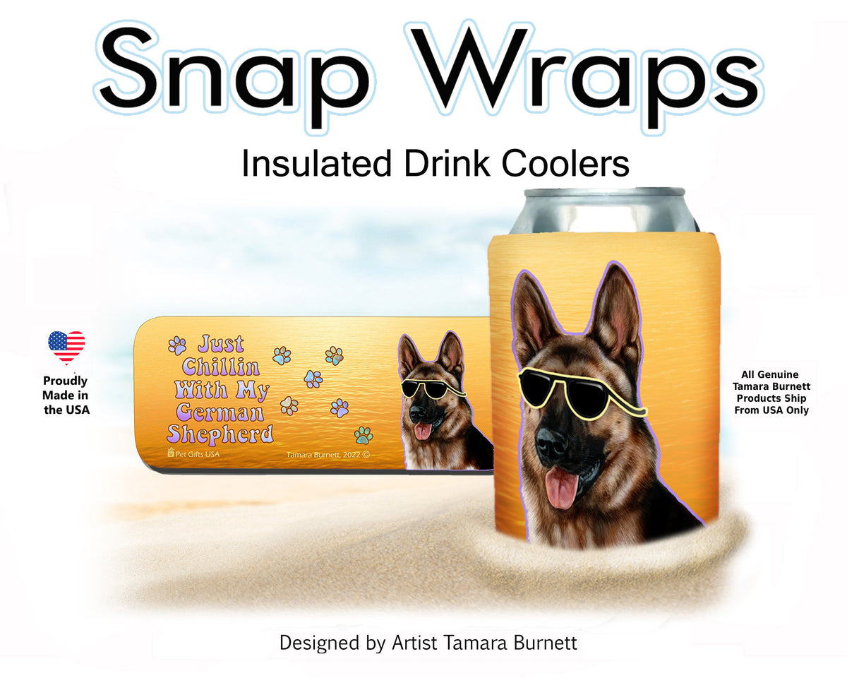 German Shepherd Fawn Sable Snap Wrap Cozy