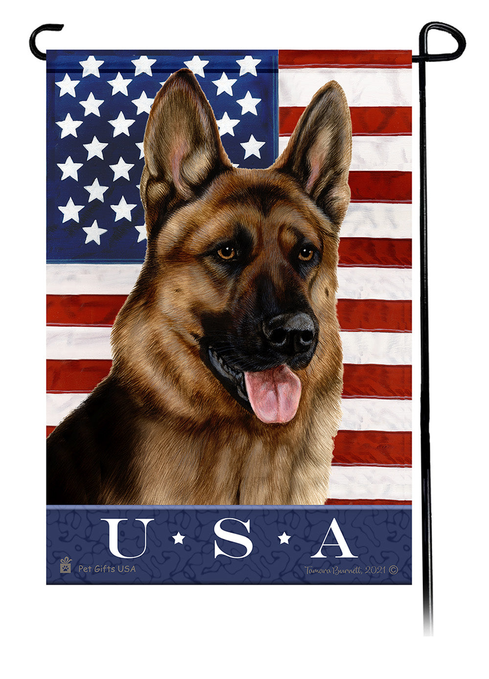 German Shepherd True Blue - Garden Flag