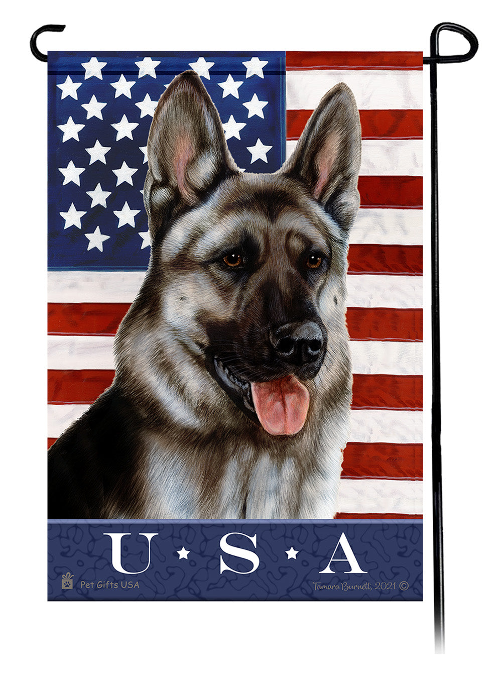 German Shepherd True Blue - Garden Flag