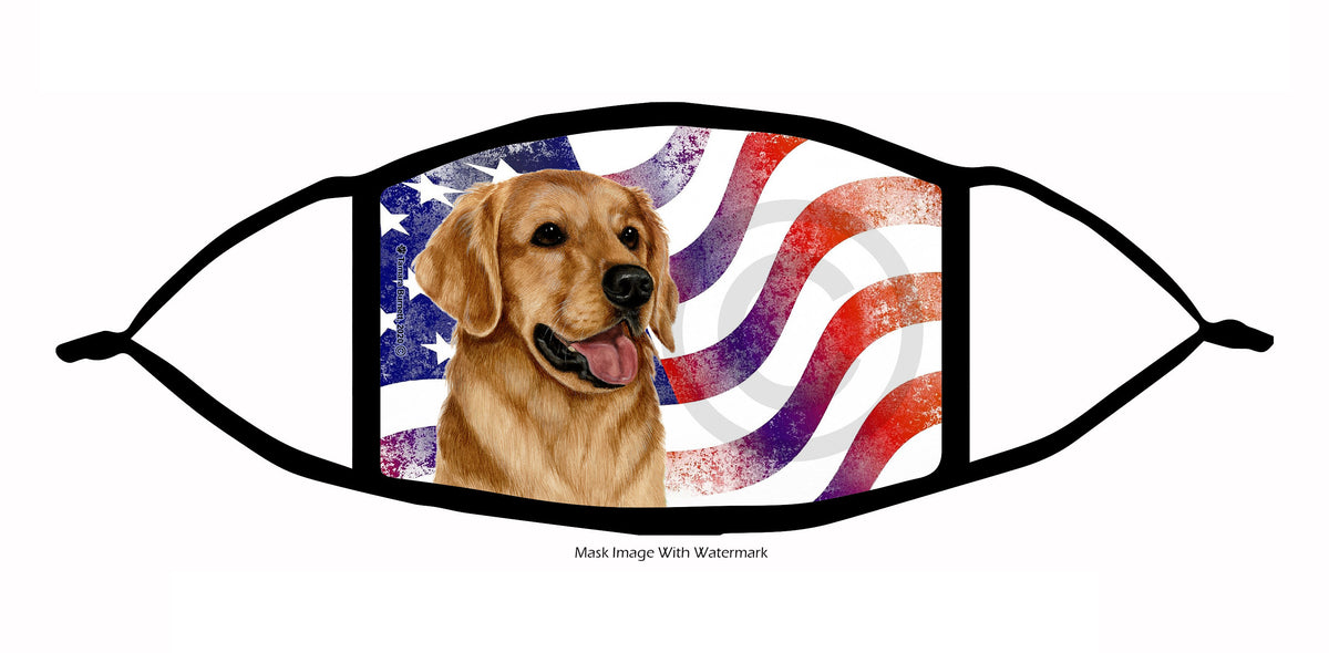 Golden Retriever (Gold) Face Mask