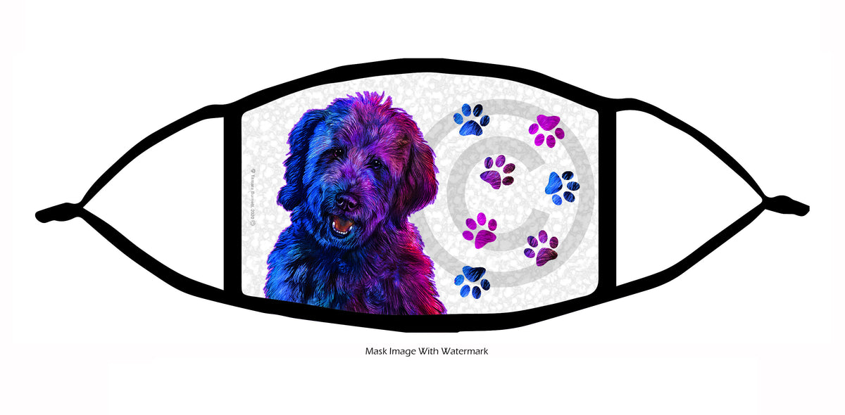 Goldendoodle (Black) Face Mask