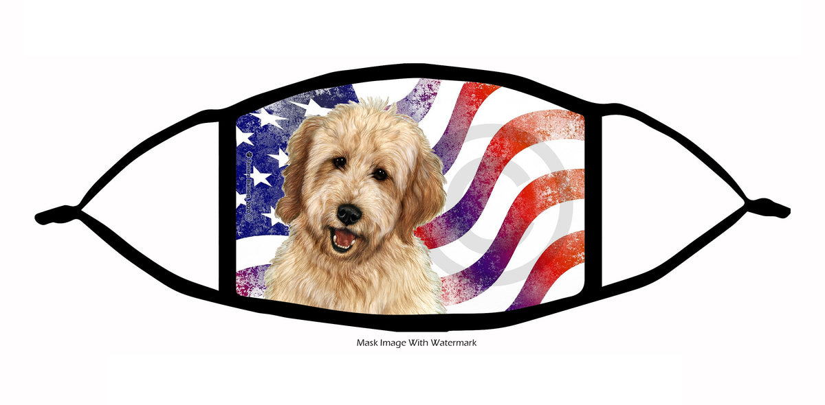 Goldendoodle (Blonde) Face Mask