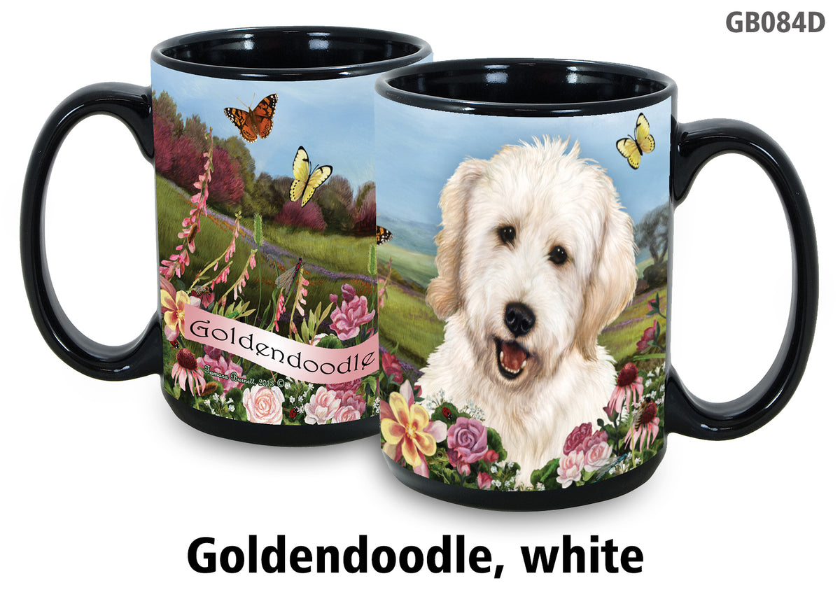 Goldendoodle Blonde - Garden Party Fun Mug 15 oz