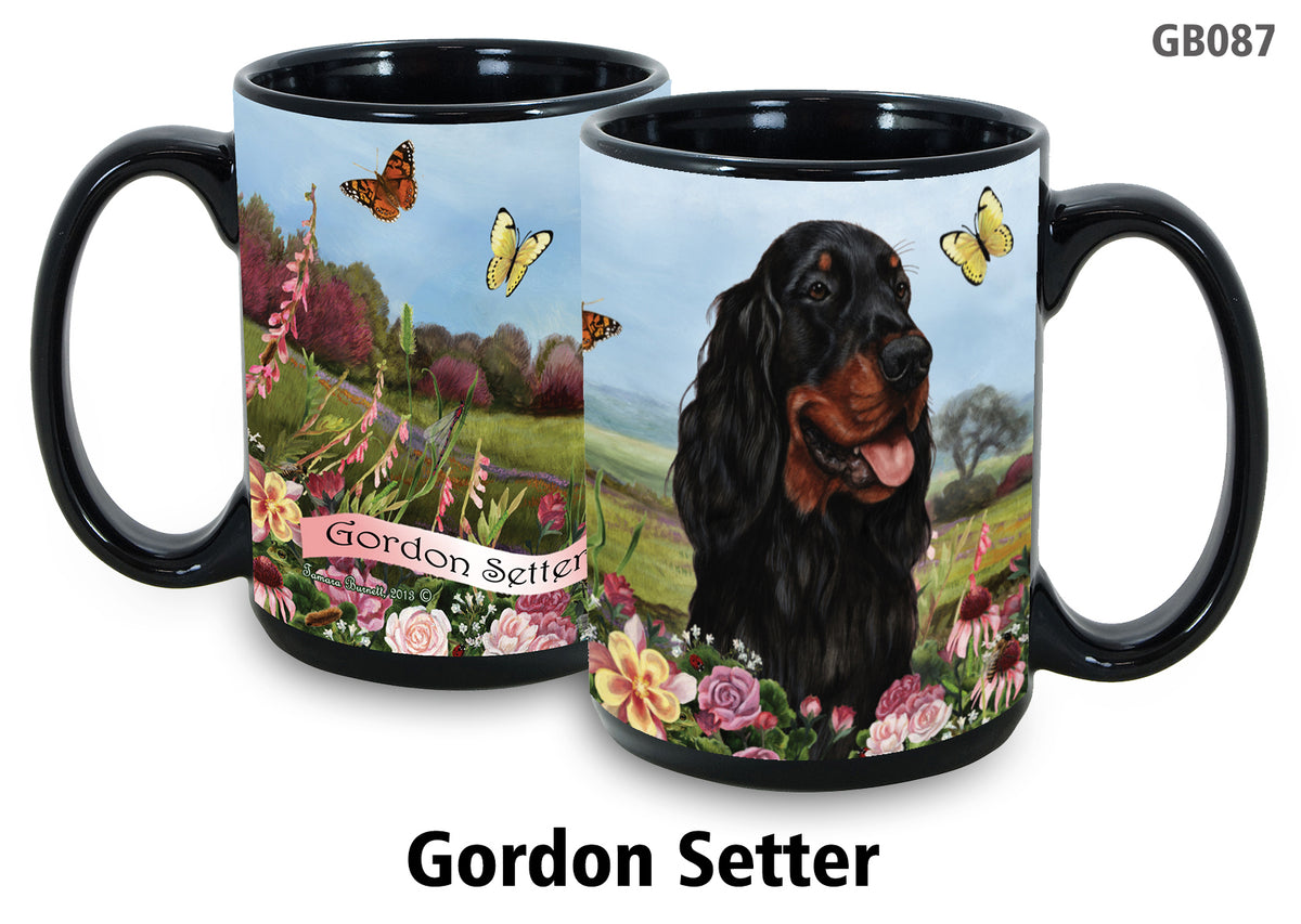 Gordon Setter - Garden Party Fun Mug 15 oz