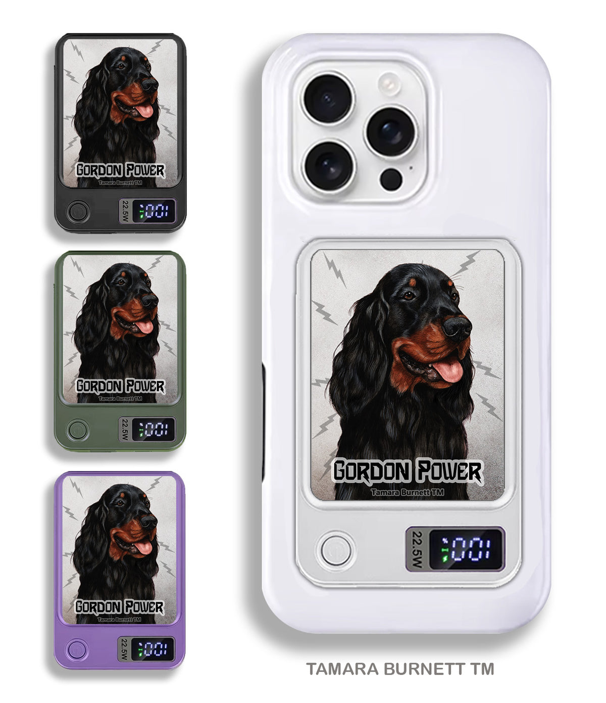Gordon Setter Phone Bank Wireless Charger