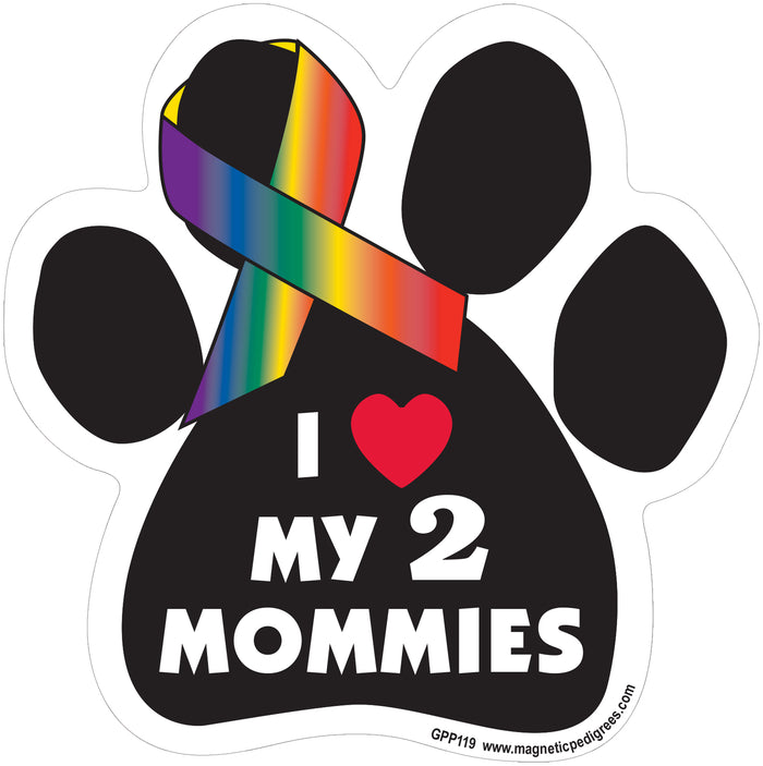 Rainbow Paw Shaped Magnets