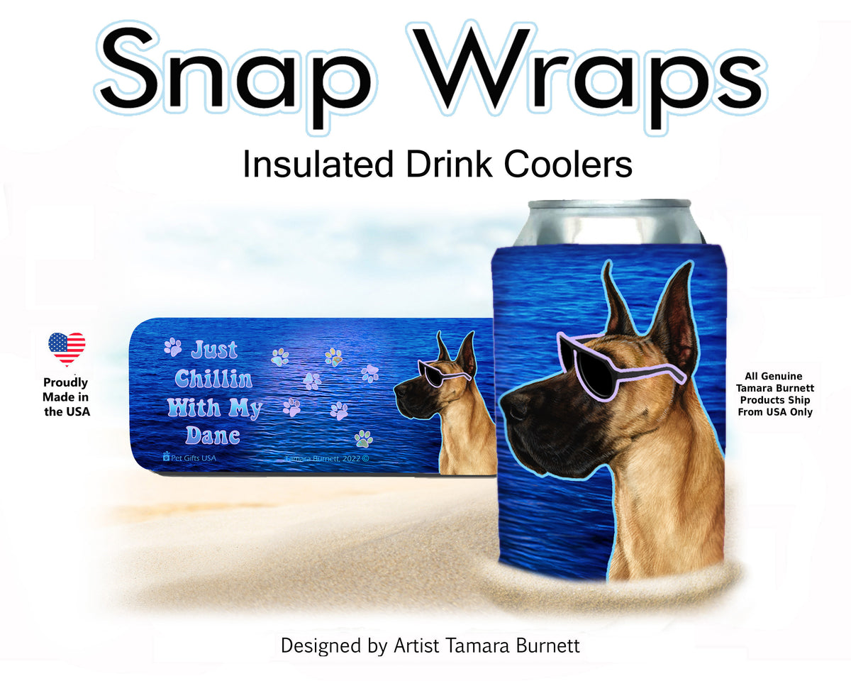 Great Dane Fawn Cropped Snap Wrap Cozy