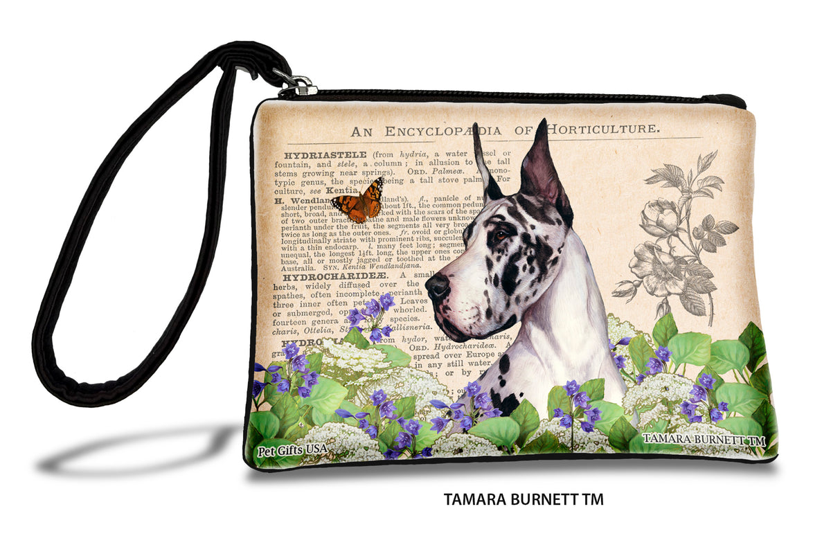Great Dane Harlequin Cropped Zippees Pet Pouch
