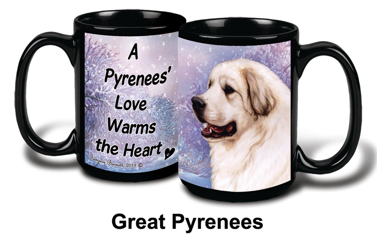 Great Pyrenees Winter Mug 15 oz
