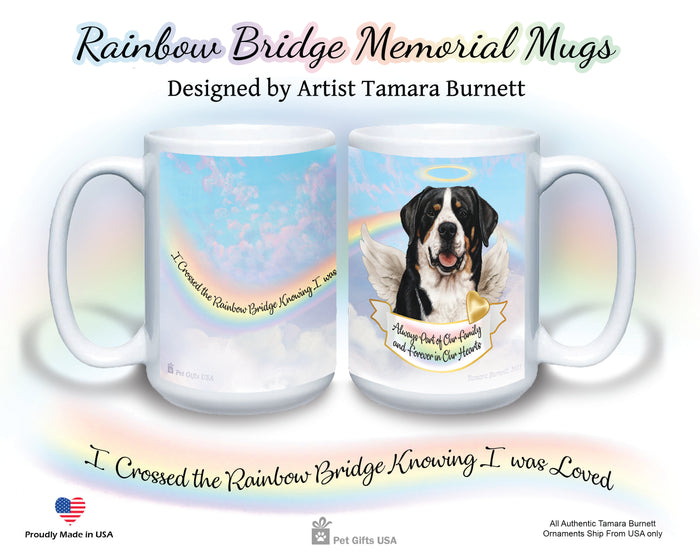 Greater Swiss Mountain Dog Memorial Mug 15 oz