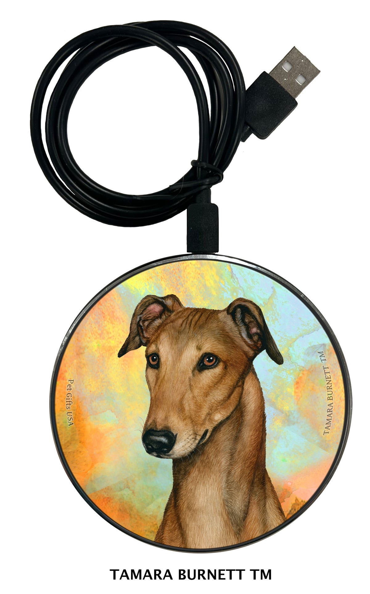 Greyhound Fawn Zoomies Wireless Charger