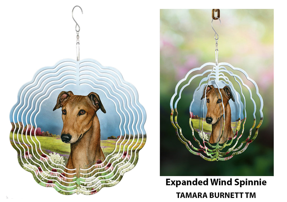Greyhound Fawn Wind Spinner