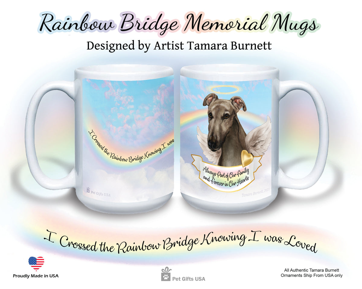 Greyhound Grey Memorial Mug 15 oz