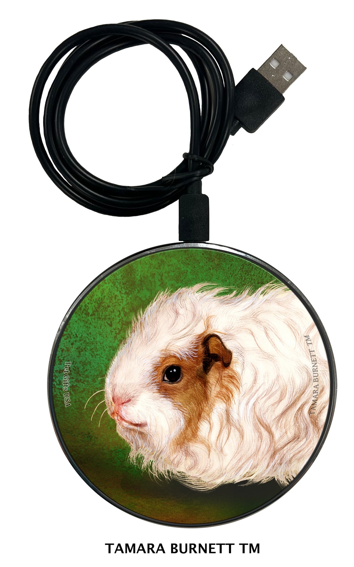 Guinea Pig Texel Zoomies Wireless Charger