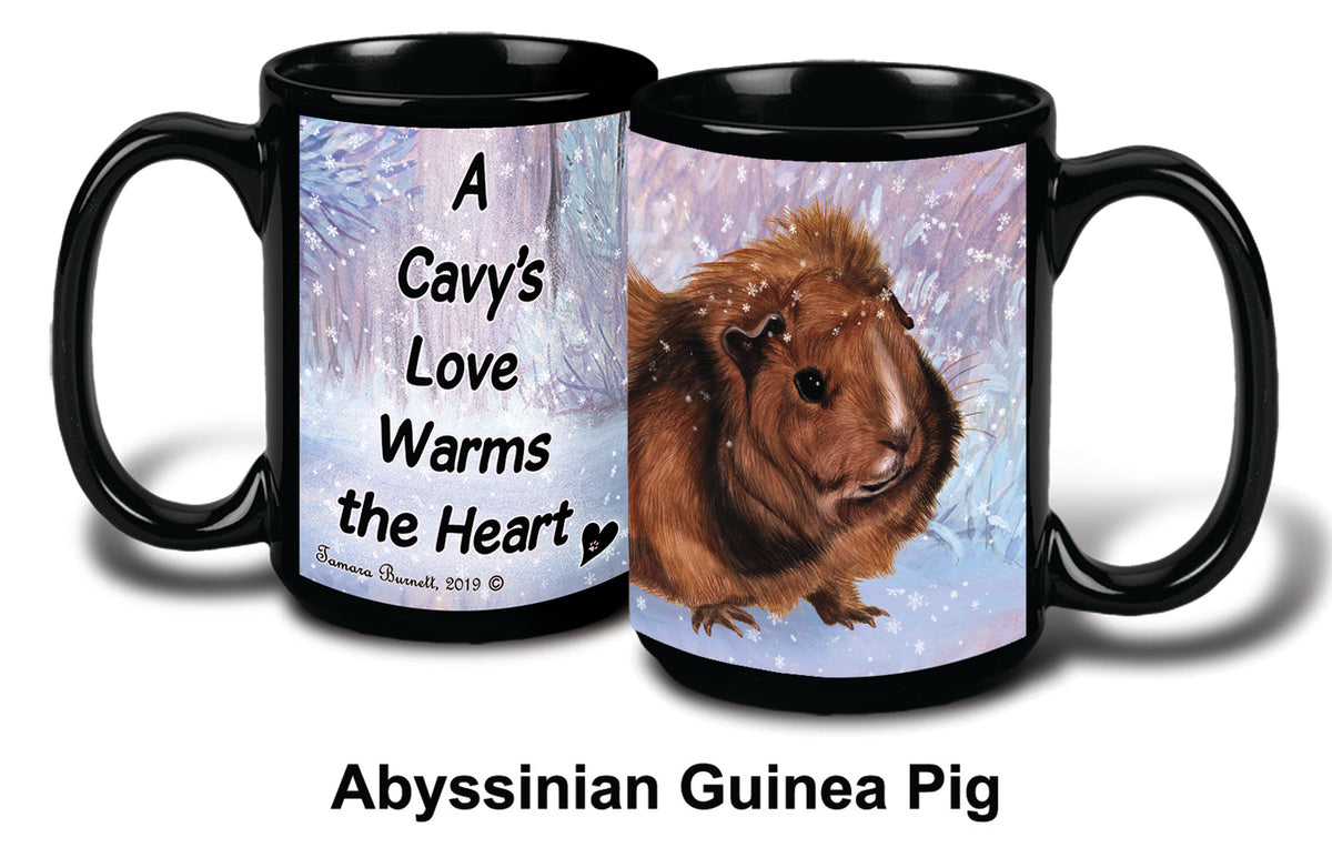 Guinea Pig (Abyssininan) Winter Mug 15 oz