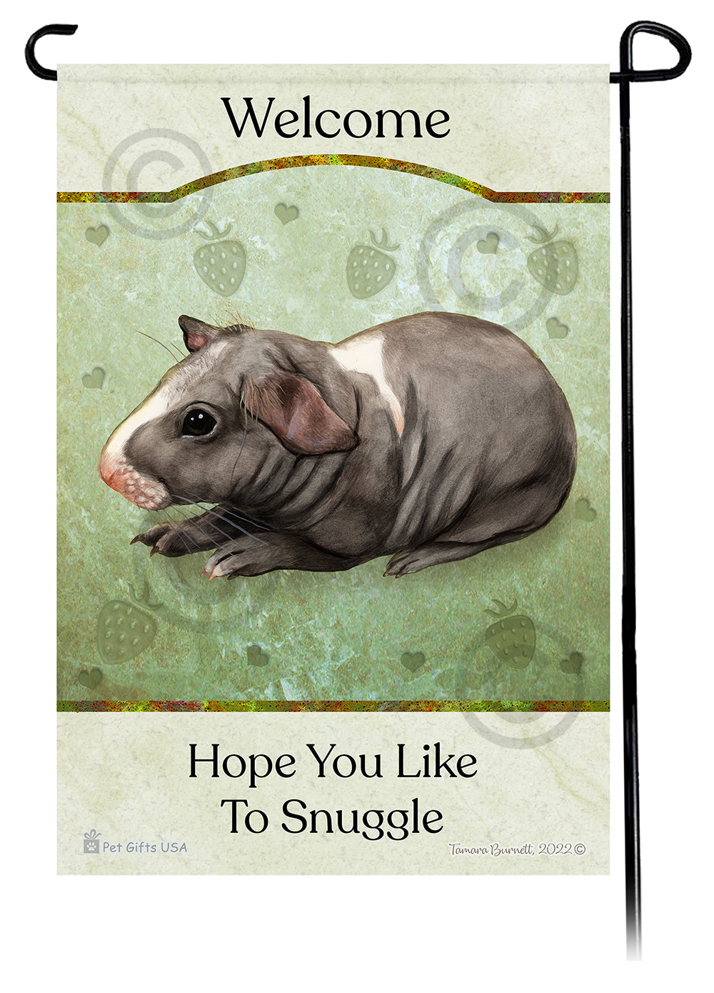 Skinny Hairless Guinea Pig Hope You Like To Snuggle Garden Flags