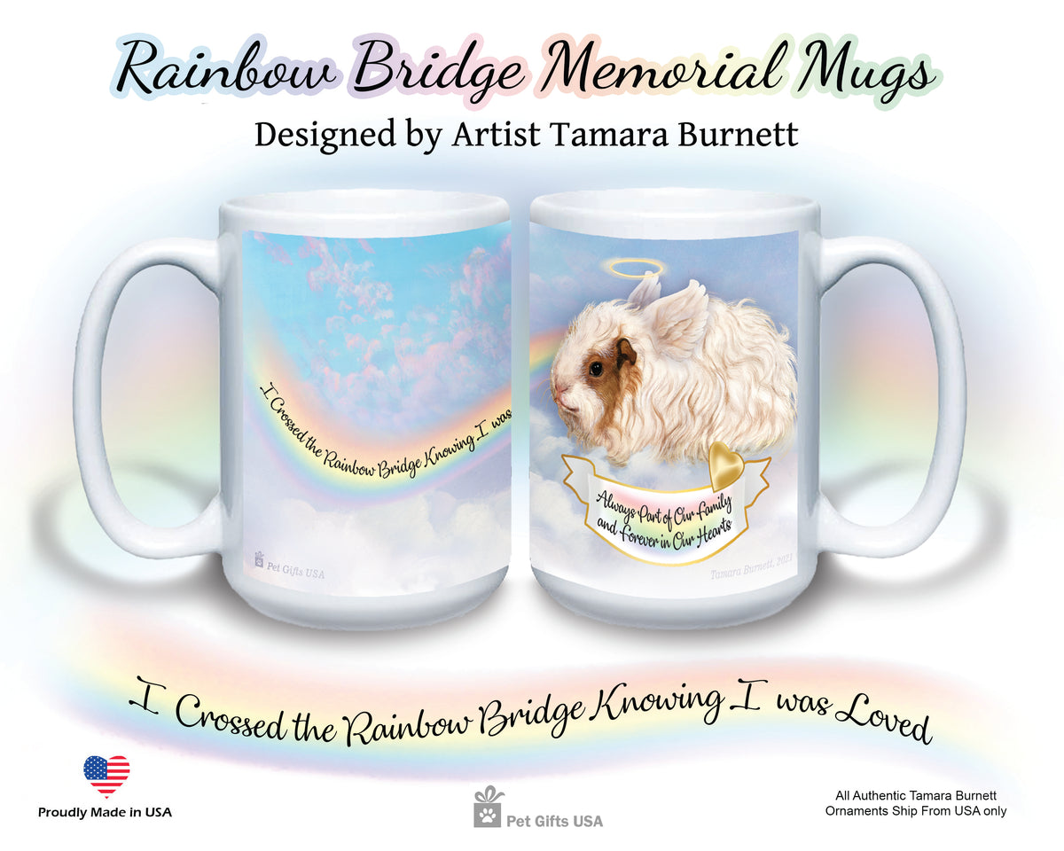 Guinea Pig Texel Memorial Mug 15 oz