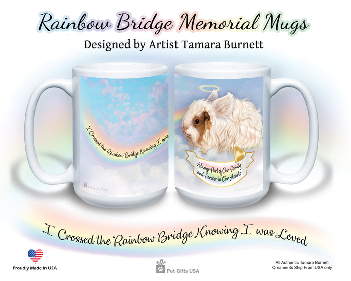 Guinea Pig Texel Memorial Mug 15 oz