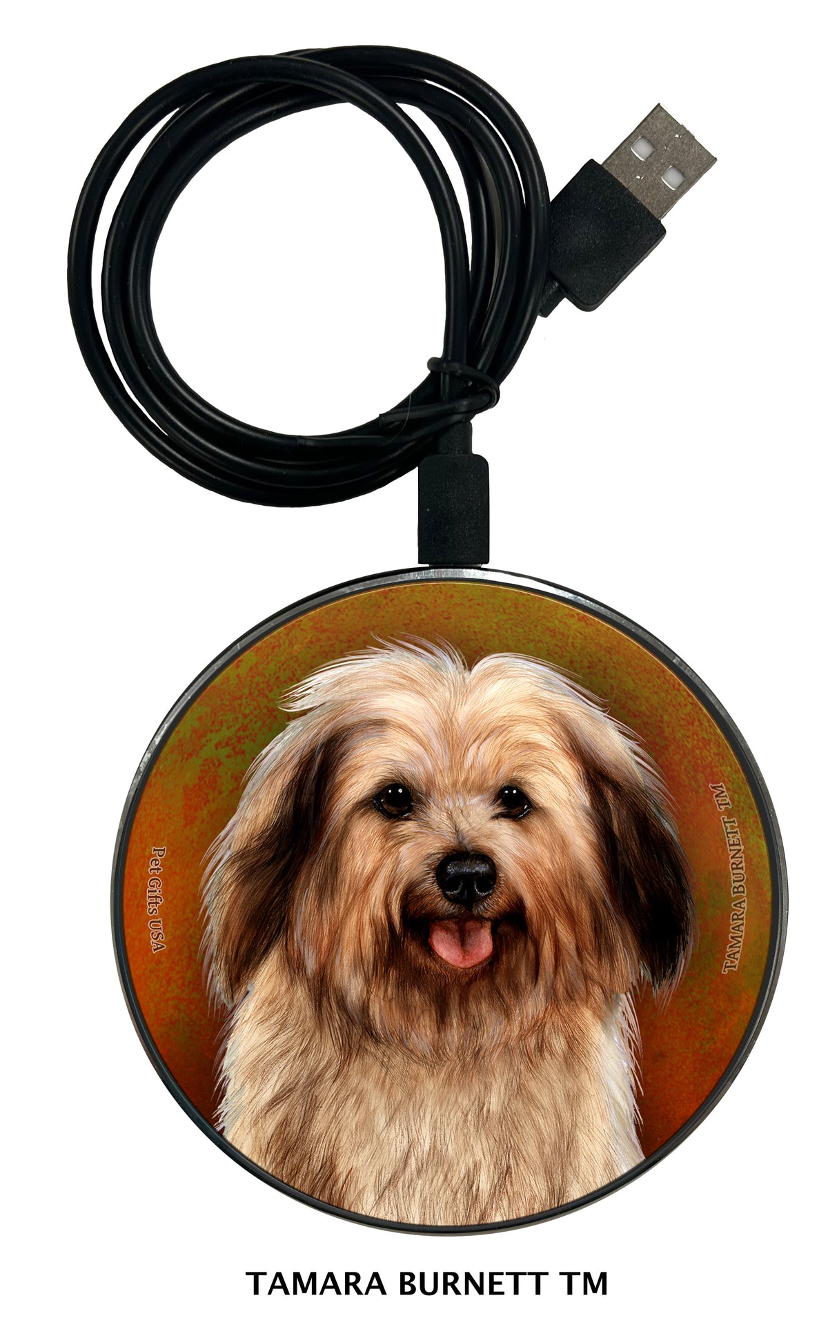 Havanese Fawn Sable Zoomies Wireless Charger