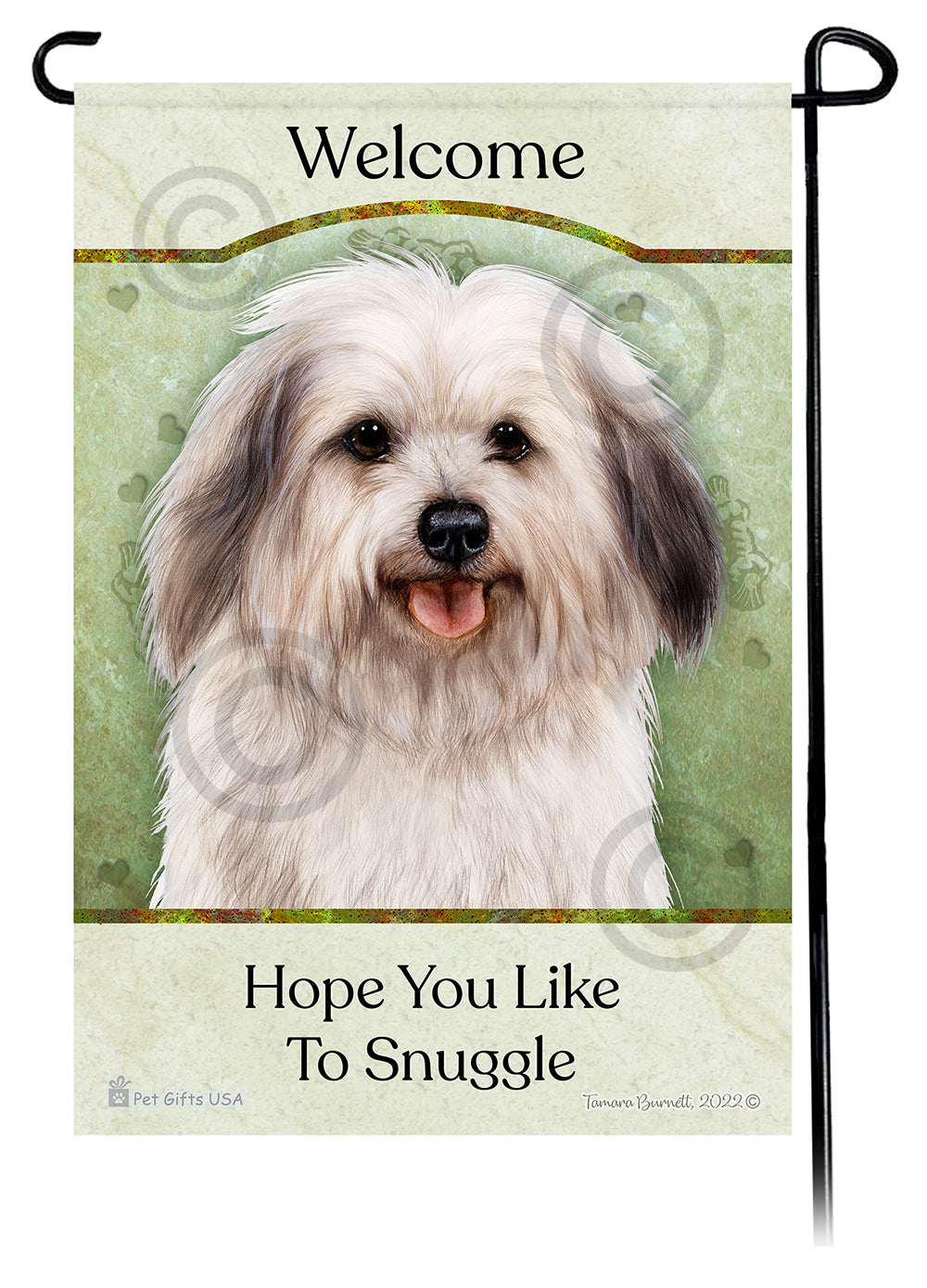 Havanese Hope You Like To Snuggle - Garden Flag