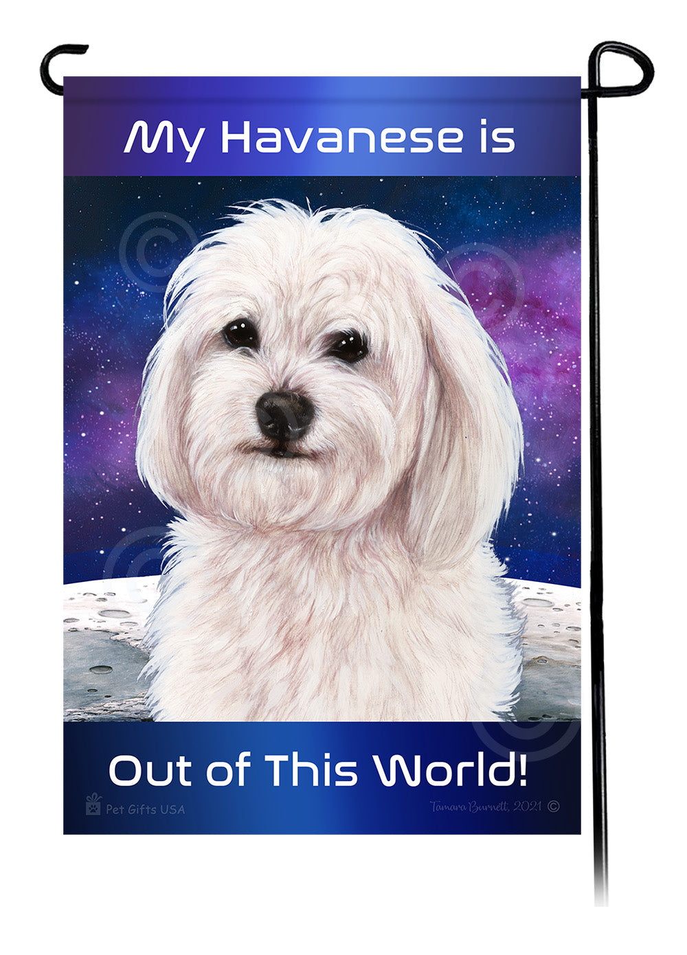 Havanese Out Of This World - Garden Flag
