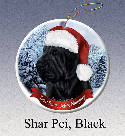 Shar Pei Black Ornament