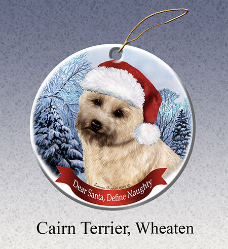 Cairn Terrier - Dear Santa, Define Naughty Christmas Ornament