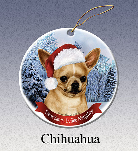 Chihuahua - Dear Santa, Define Naughty Christmas Ornament