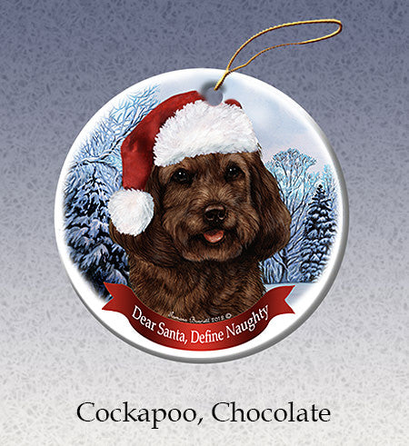 Cockapoo Chocolate Ornament
