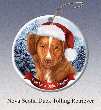 Nova Scotia Duck Tolling - Dear Santa, Define Naughty Christmas Ornament