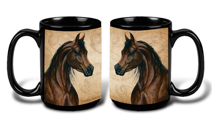 Arabian Horse Chestnut - My Faithful Friends Mug 15 oz