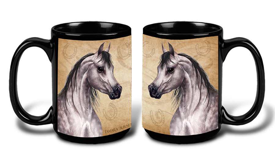 Arabian Horse Grey Dapple - My Faithful Friends Mug 15 oz