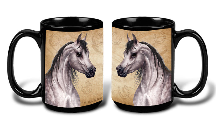 Arabian Horse Grey Dapple - My Faithful Friends Mug 15 oz