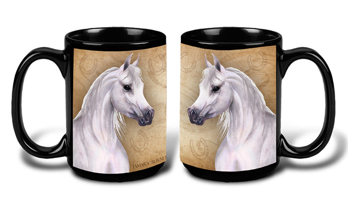 Arabian Horse Grey - My Faithful Friends Mug 15 oz