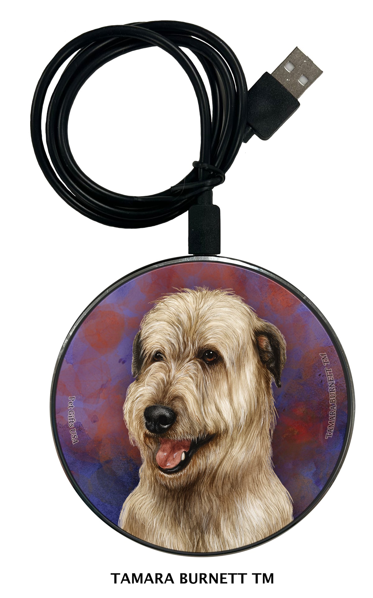 Irish Wolfhound Wheaten Zoomies Wireless Charger