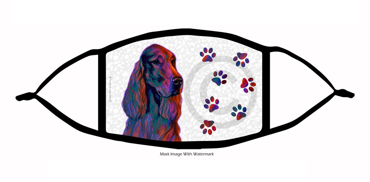 Irish Setter Face Mask