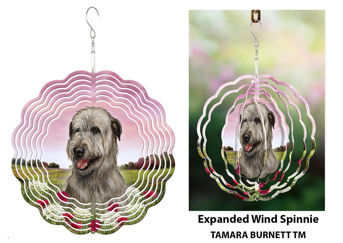 Irish Wolfhound Grey Wind Spinner