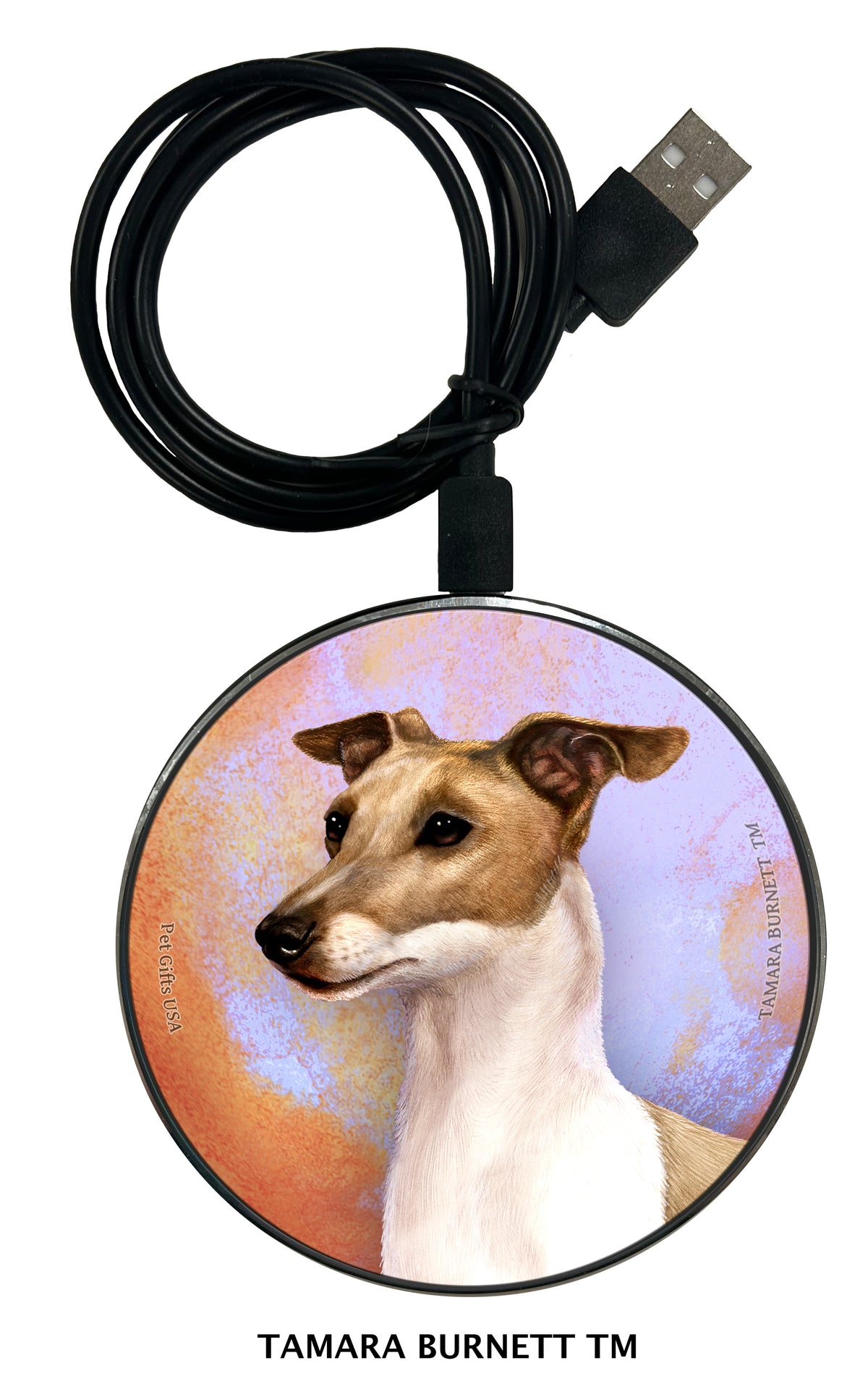 Italian Greyhound Fawn Zoomies Wireless Charger
