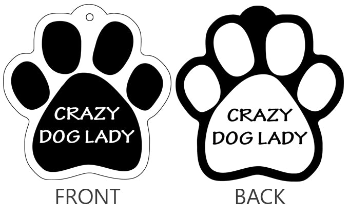 Crazy Dog Lady - Paw Keychain