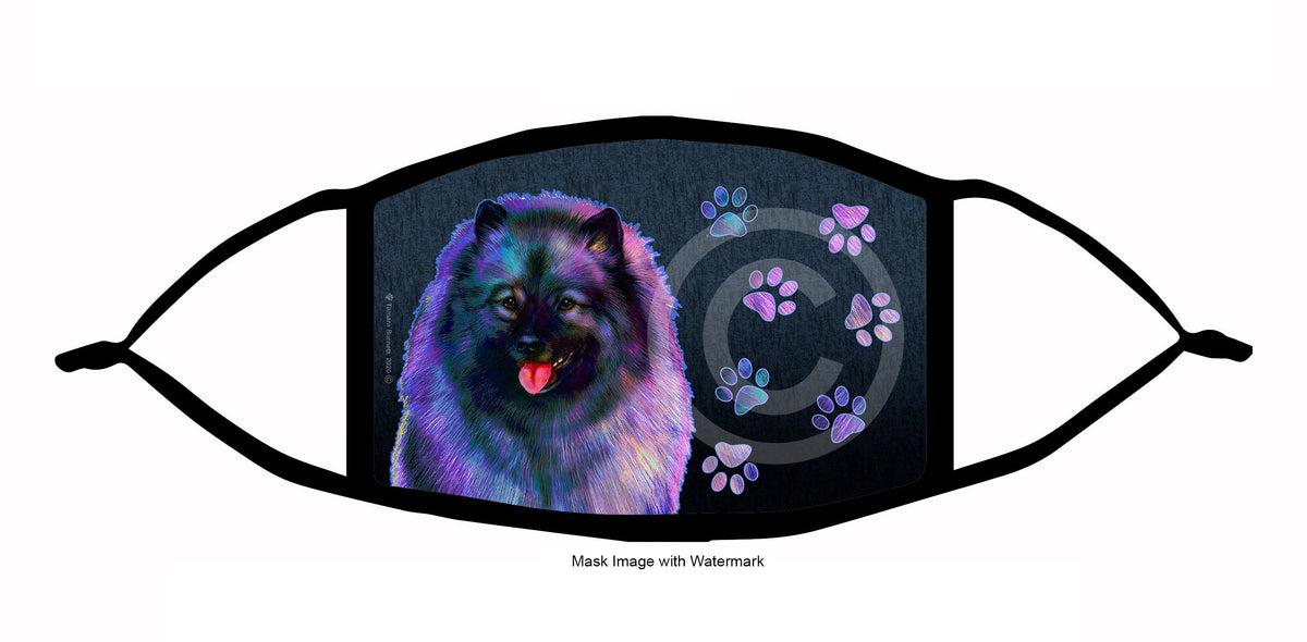 Keeshond Face Mask