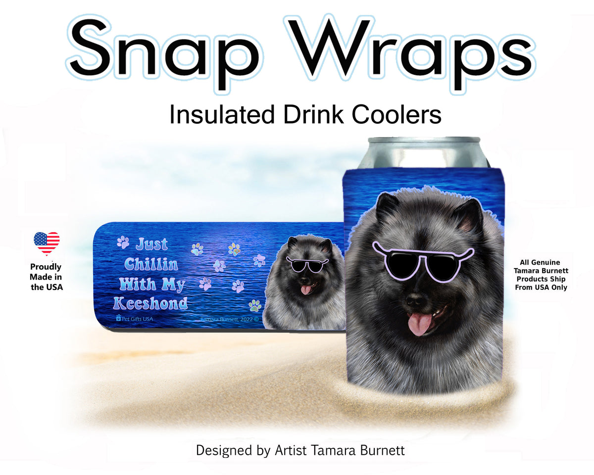 Keeshond Snap Wrap Cozy