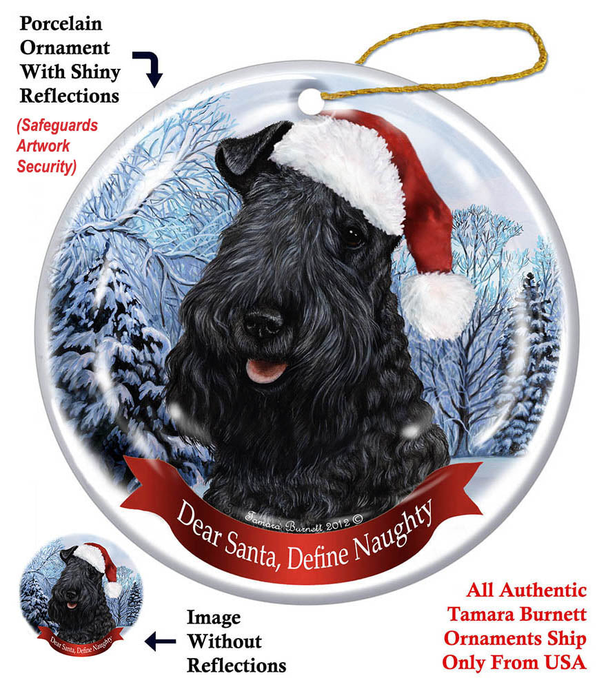 Kerry Blue Terrier - Dear Santa, Define Naughty Ornament