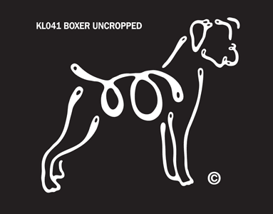 Boxer K-Lines Window Tattoo