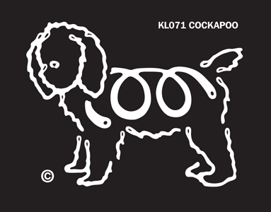 Cockapoo K-Lines Window Tattoo