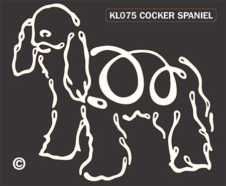 Cocker Spaniel K-Lines Window Tattoo