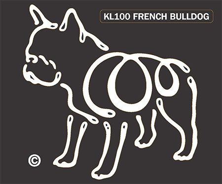French Bulldog K-Lines Window Tattoo