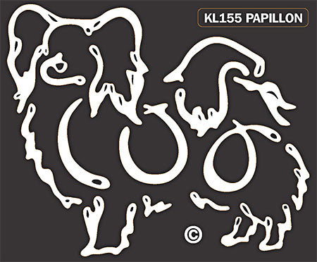 Papillon K-Lines Window Tattoo