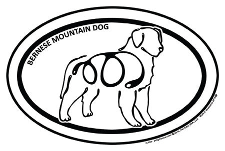 Bernese Mountain Dog K-Lines Euro Style Tattoo Magnets